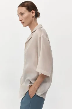 Tops*St. Agni Relaxed Collar Shirt - Birch