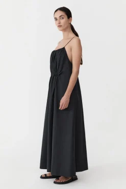 Dresses*St. Agni Relaxed Drawstring Dress - Black