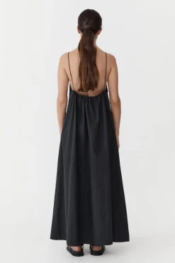 Dresses*St. Agni Relaxed Drawstring Dress - Black