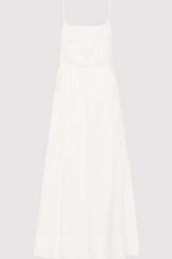 Dresses*St. Agni Relaxed Drawstring Dress - White