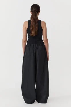 Pants*St. Agni Relaxed Drawstring Pants - Black