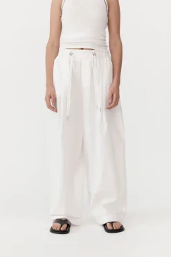 Pants*St. Agni Relaxed Drawstring Pants - White
