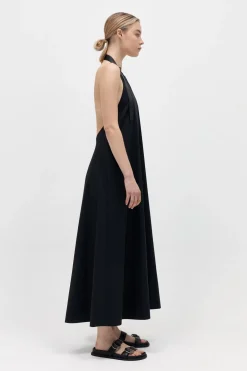 Dresses*St. Agni Ring Detail Halter Dress - Black