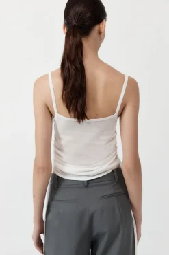 Knitwear*St. Agni Ruched Tank - White