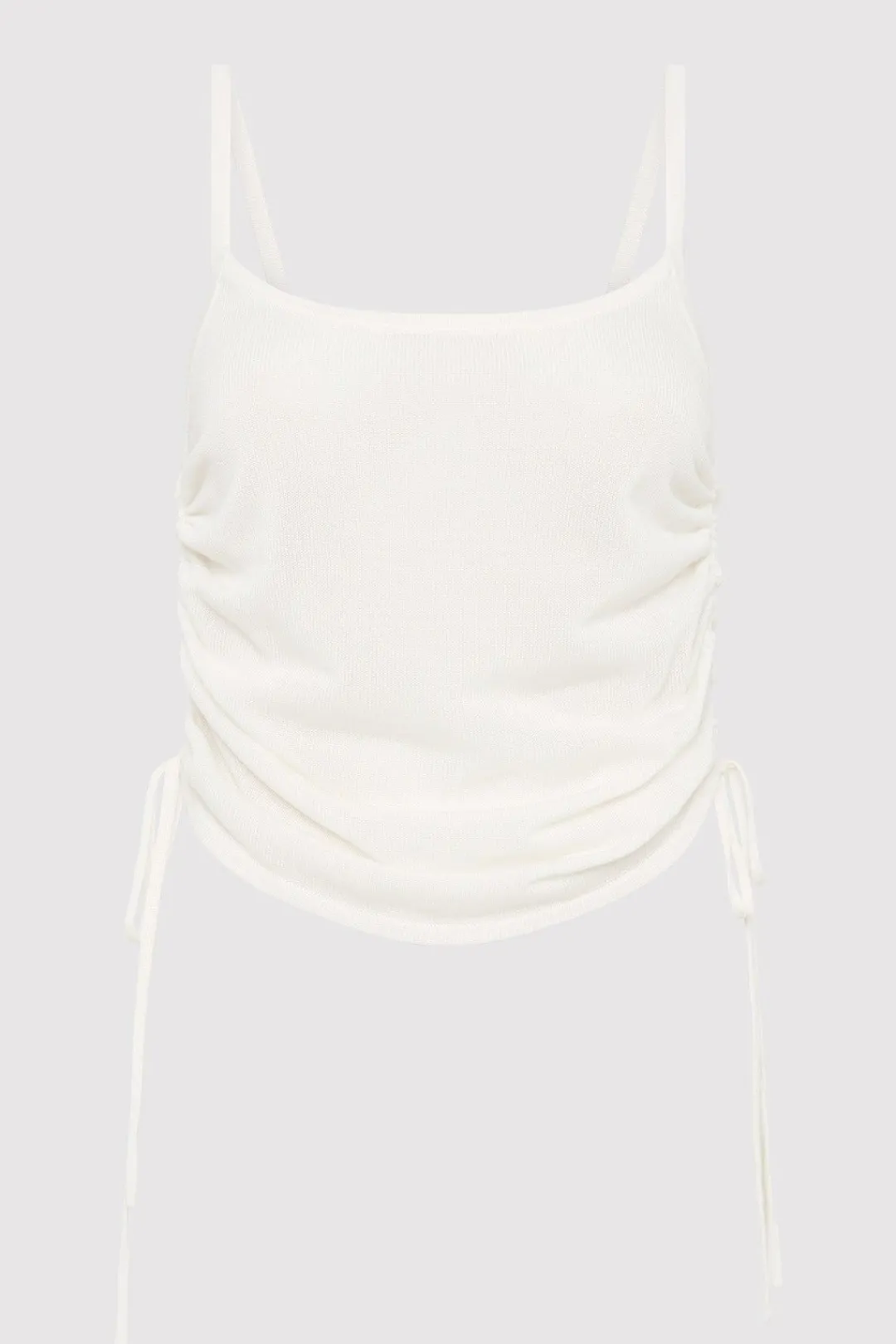 Knitwear*St. Agni Ruched Tank - White