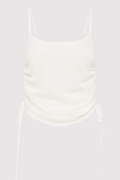 Singlets*St. Agni Ruched Tank - White