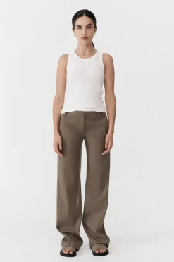 Tailoring*St. Agni 90s Panelled Pants - Kelp