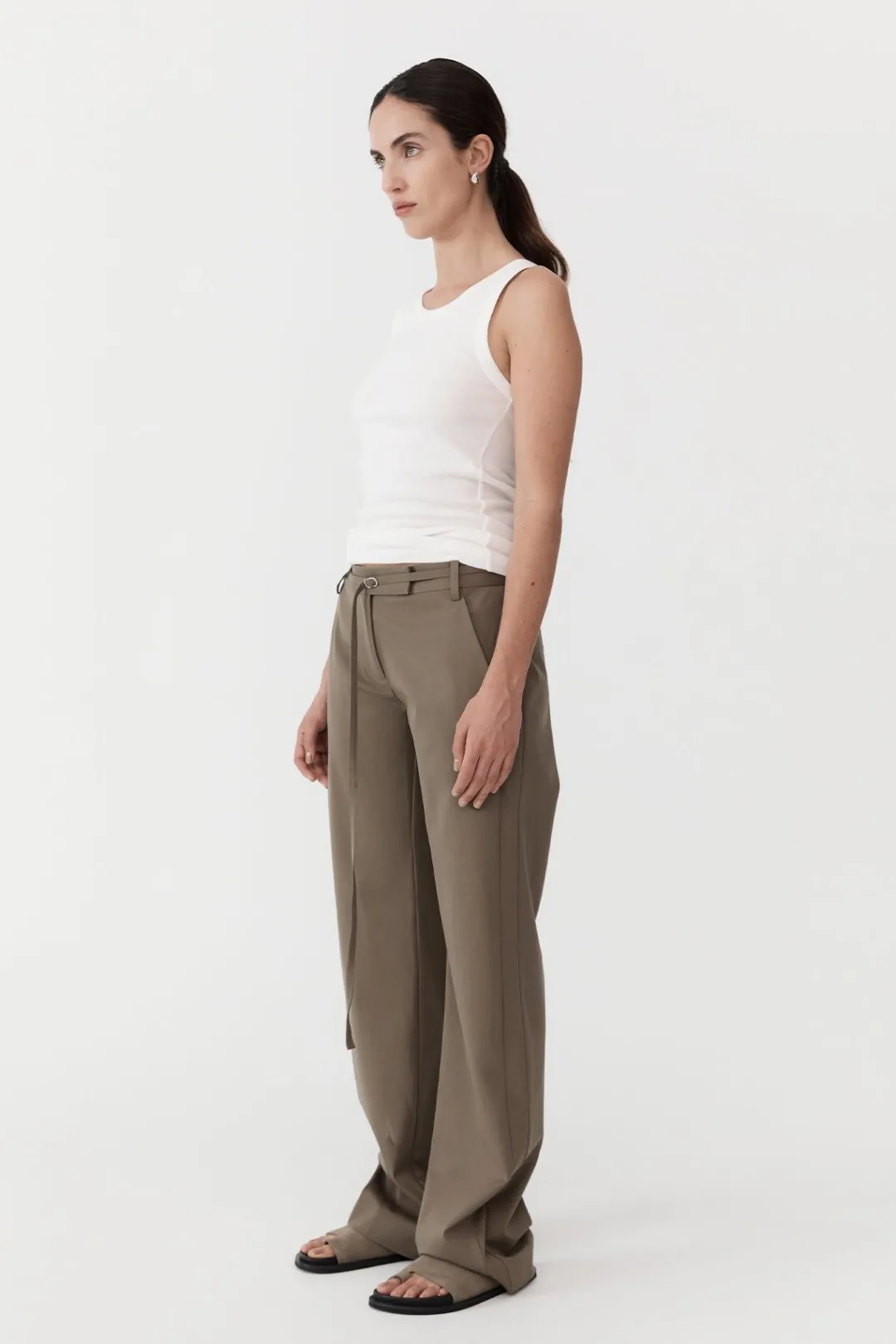 Pants*St. Agni 90s Panelled Pants - Kelp