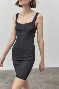 Knitwear*St. Agni 90s Sheer Knit Mini Dress - Galaxy