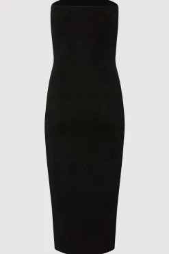 Knitwear*St. Agni 90s Strapless Knit Midi Dress - Black