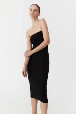 Dresses*St. Agni 90s Strapless Knit Midi Dress - Black