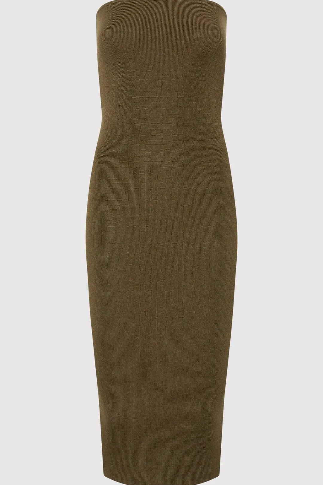 Dresses*St. Agni 90s Strapless Knit Midi Dress - Kelp