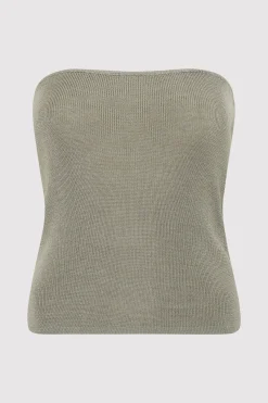 Knitwear*St. Agni 90s Strapless Knit Top - Shadow