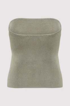 Knitwear*St. Agni 90s Strapless Knit Top - Shadow