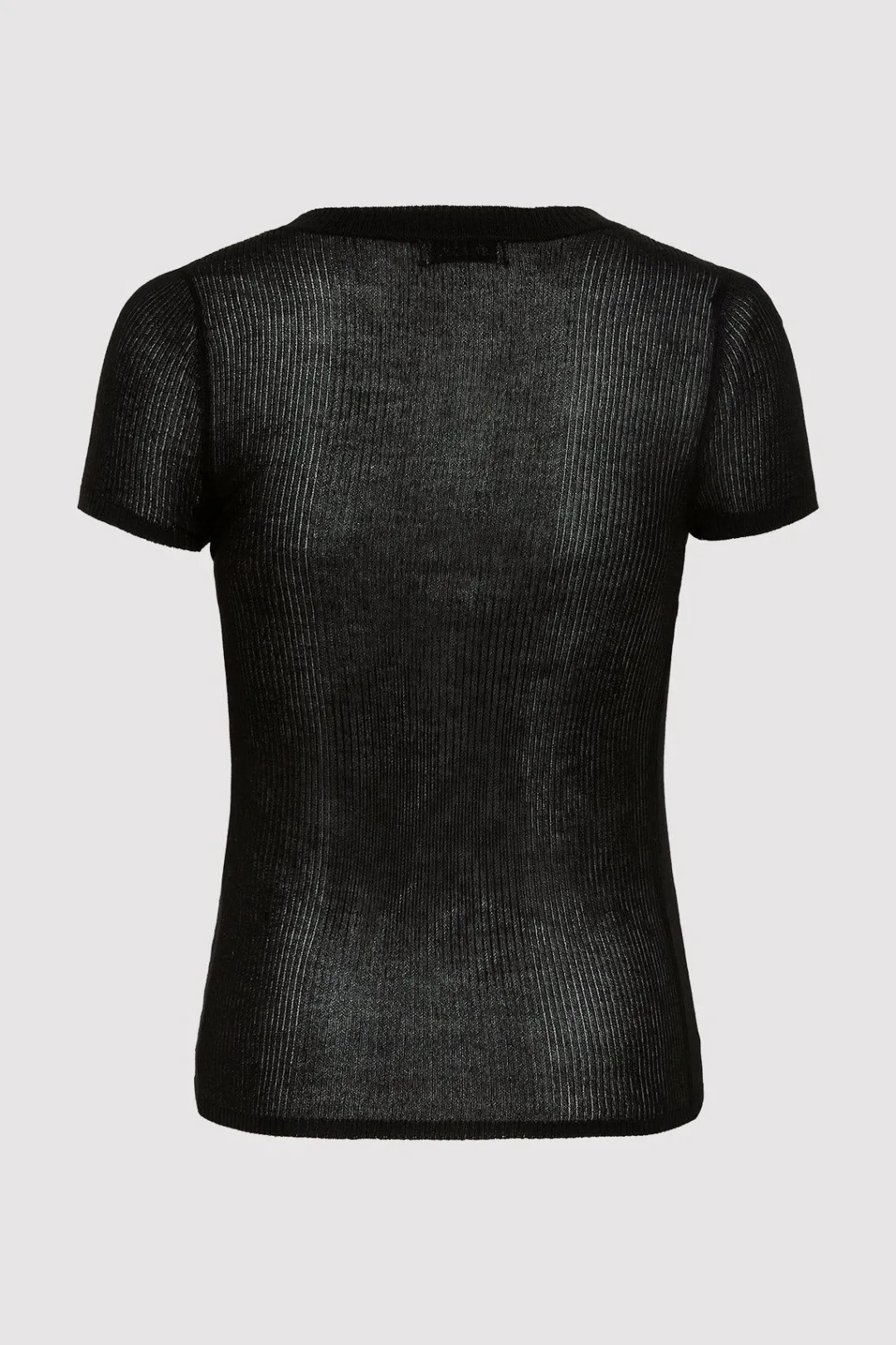 T-Shirts*St. Agni Second Skin Knit Tee - Black