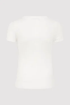 Basics*St. Agni Second Skin Knit Tee - White
