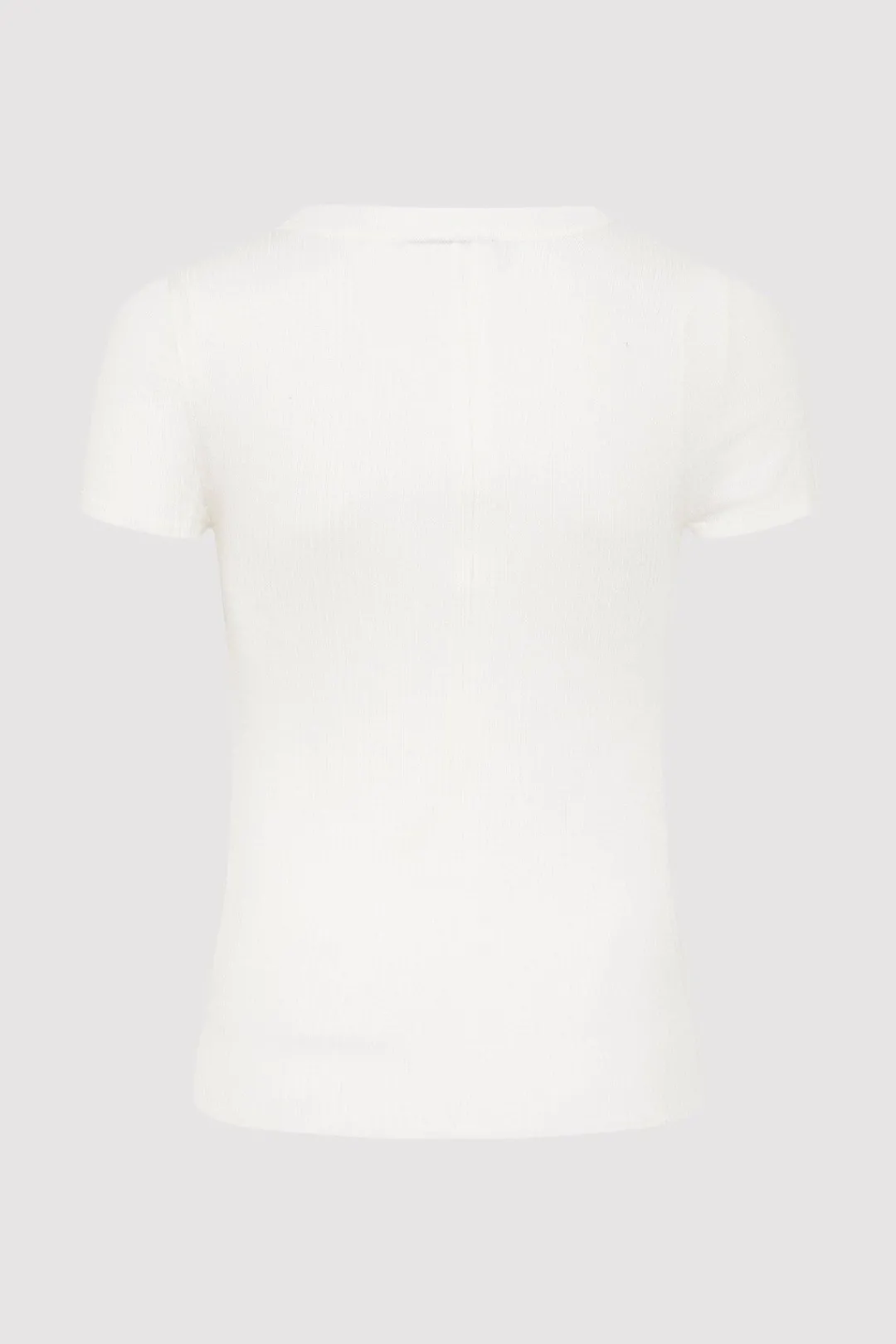 Basics*St. Agni Second Skin Knit Tee - White