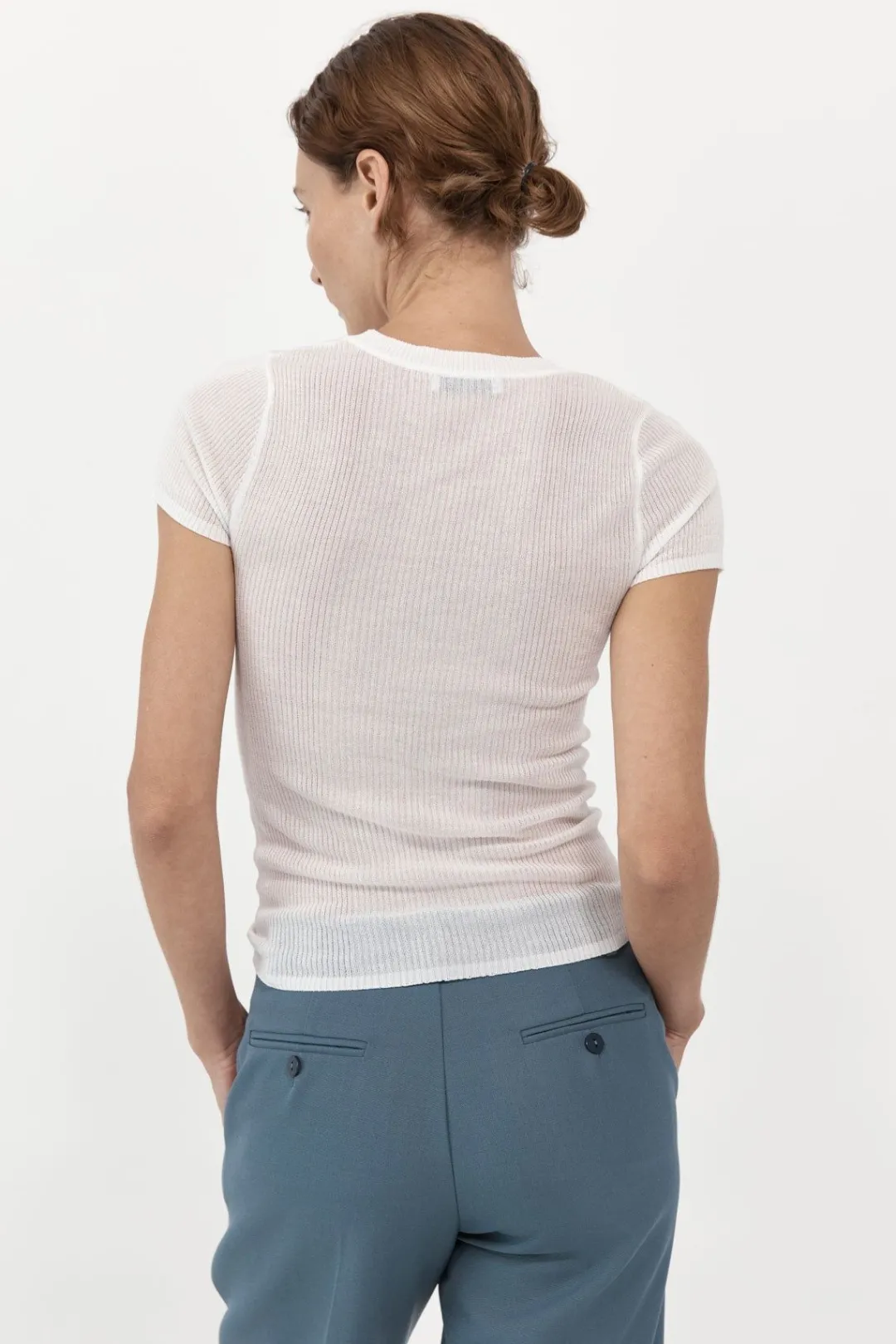 Tops*St. Agni Second Skin Knit Tee - White