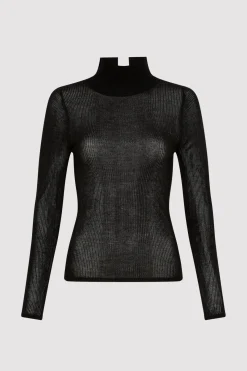 Tops*St. Agni Second Skin Knit Top - Black