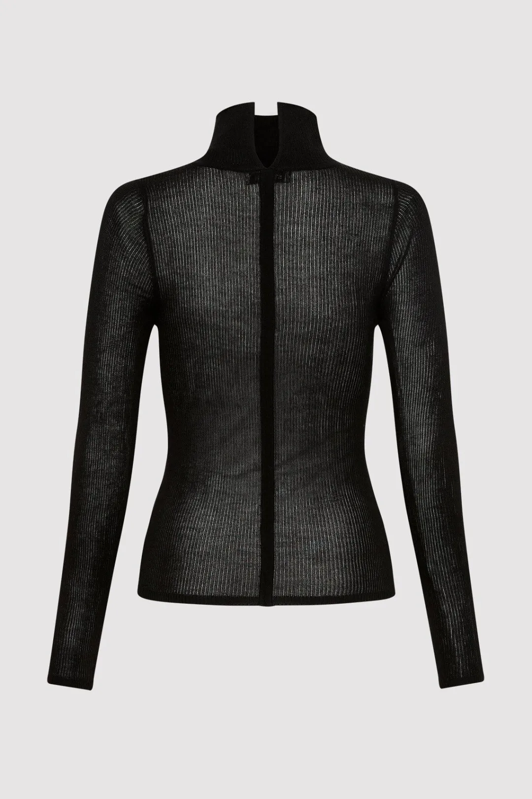 Knitwear*St. Agni Second Skin Knit Top - Black