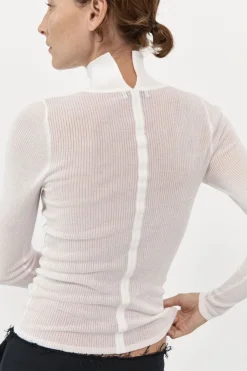 Knitwear*St. Agni Second Skin Knit Top - White