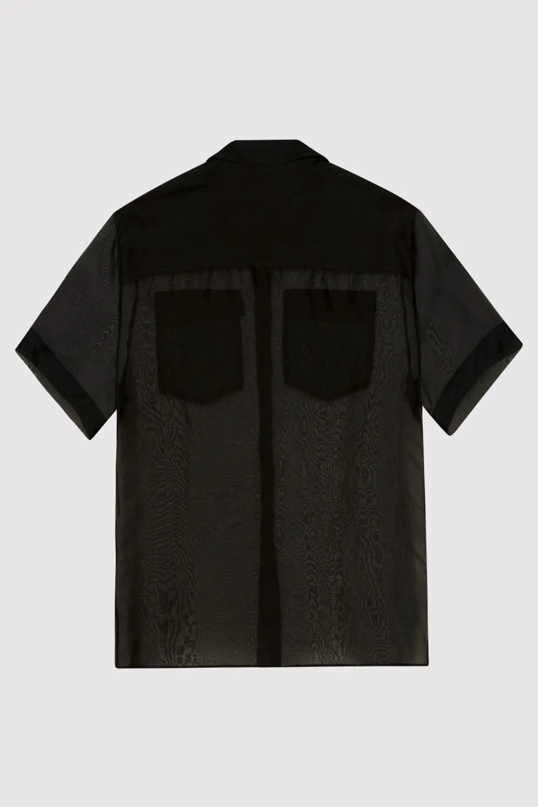 Tops*St. Agni Sheer Organza Shirt - Black