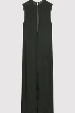 Dresses*St. Agni Sheer Silk Gauze Dress - Soot
