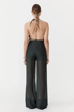 Pants*St. Agni Sheer Silk Gauze Pants - Soot