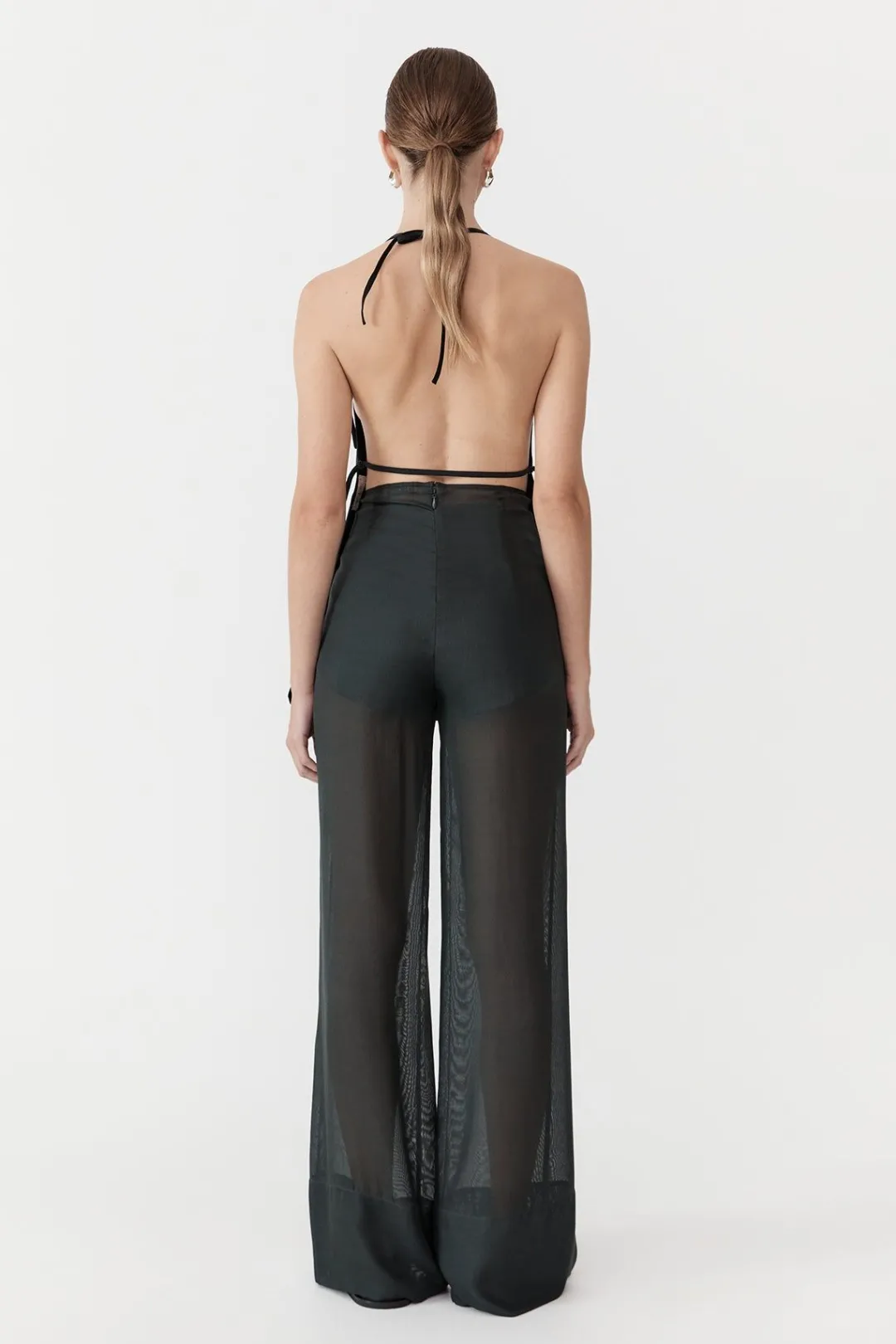 Pants*St. Agni Sheer Silk Gauze Pants - Soot