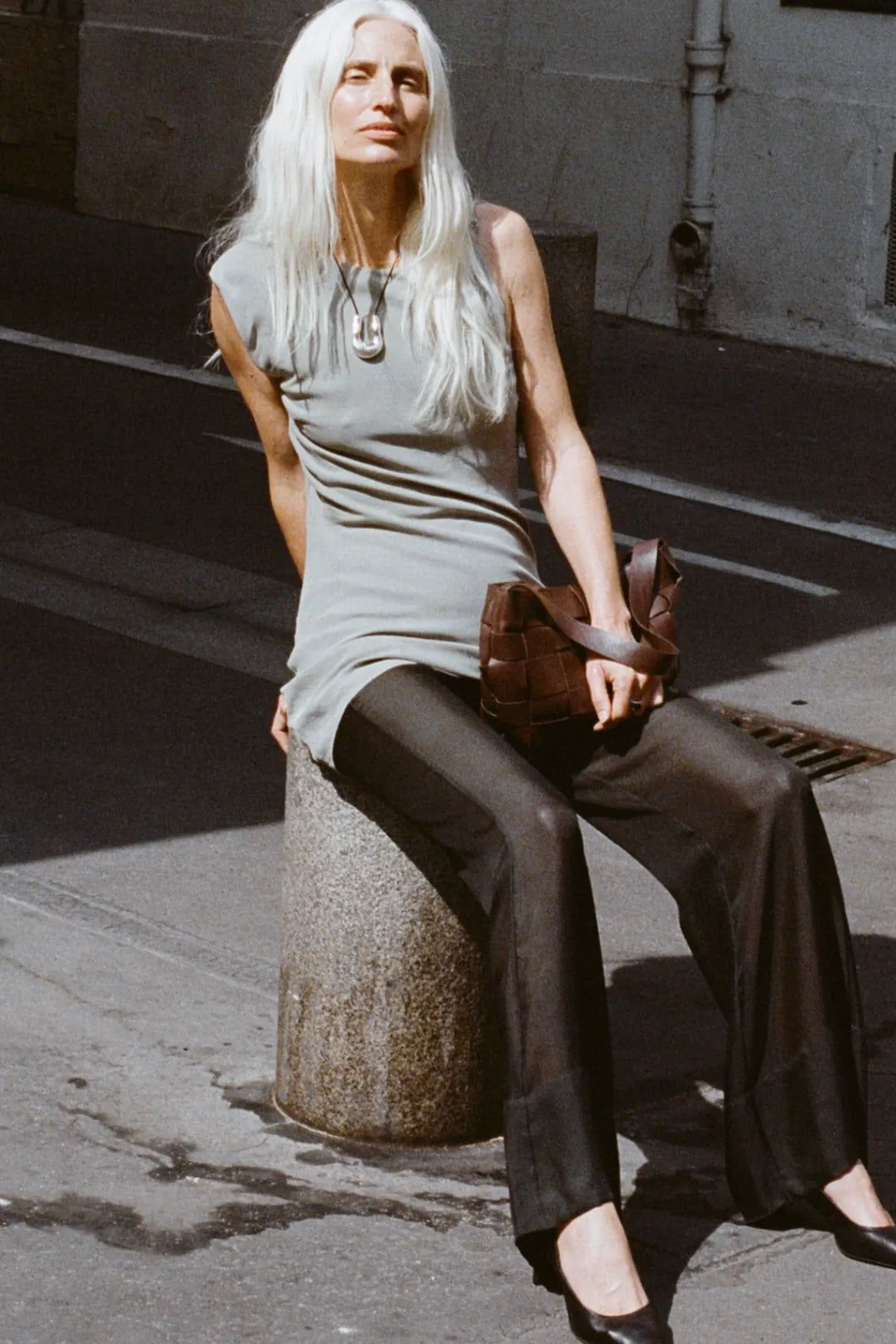 Pants*St. Agni Sheer Silk Gauze Pants - Soot