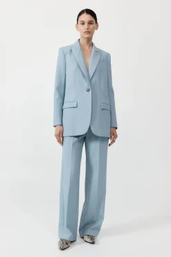 Tailoring*St. Agni Single Button Tailored Blazer - Stone Blue