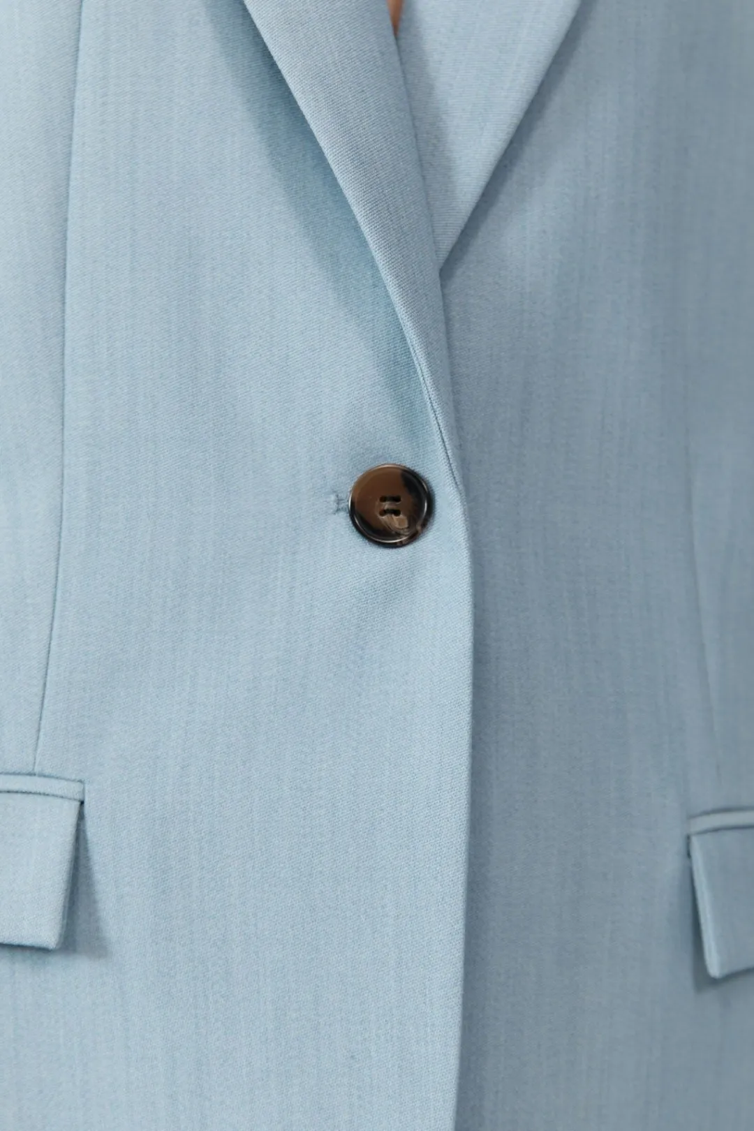 Jackets*St. Agni Single Button Tailored Blazer - Stone Blue
