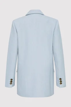 Jackets*St. Agni Single Button Tailored Blazer - Stone Blue