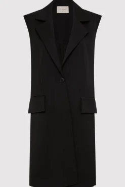 Jackets*St. Agni Sleeveless Tailored Blazer - Black