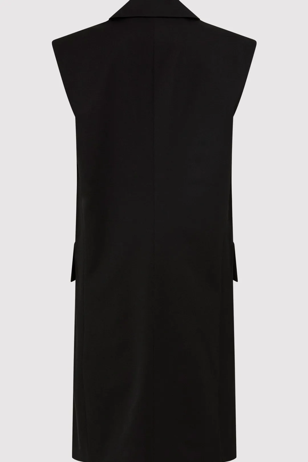 Jackets*St. Agni Sleeveless Tailored Blazer - Black