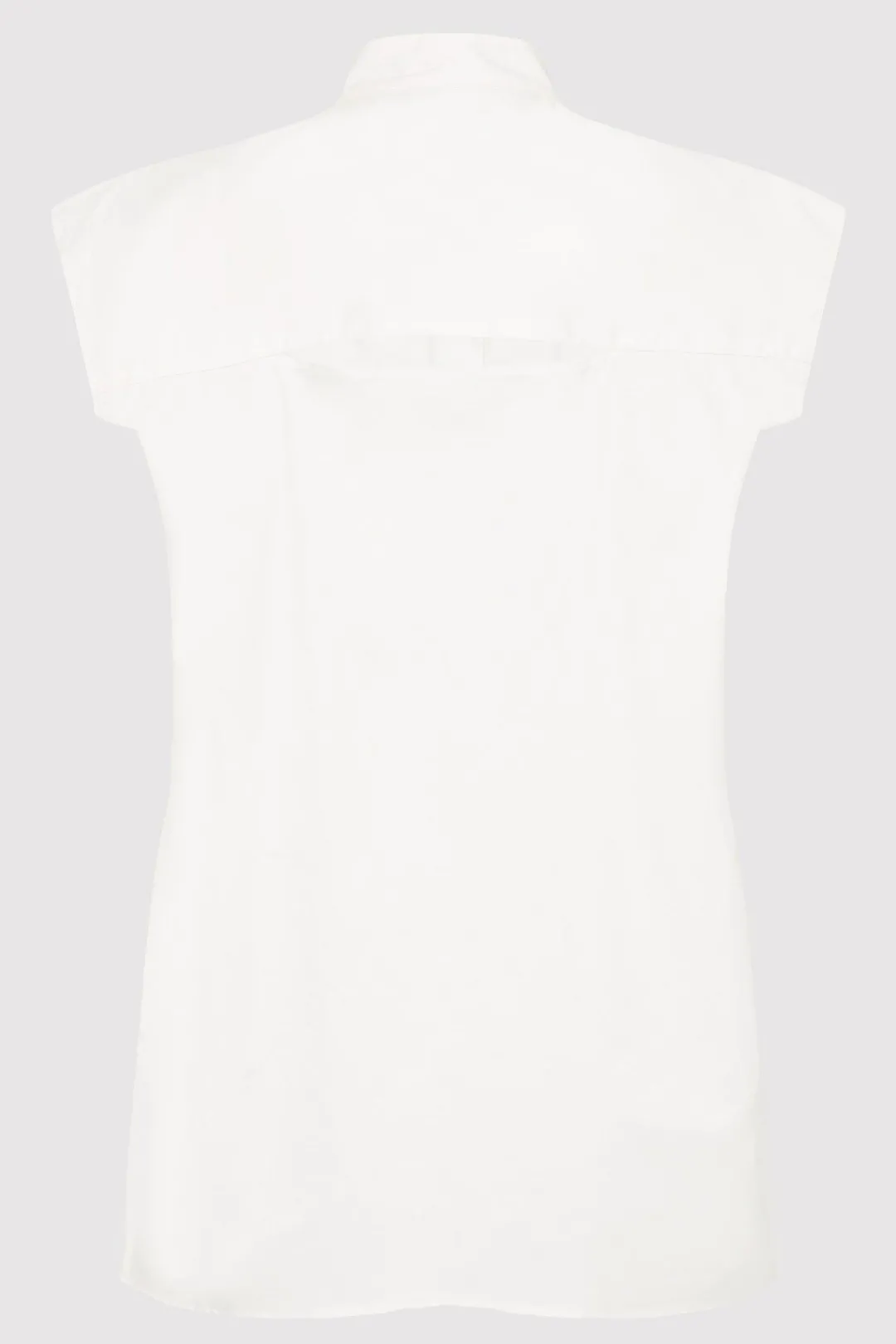 Shirts*St. Agni Sleeveless Tuck Detail Shirt - White