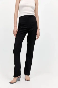 Pants*St. Agni Slim Panelled Trousers - Black