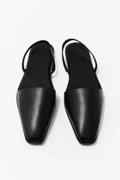 Flats*St. Agni Sling Back Flat - Black