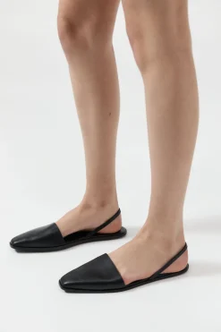 Flats*St. Agni Sling Back Flat - Black