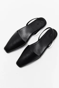 Flats*St. Agni Sling Back Flat - Black