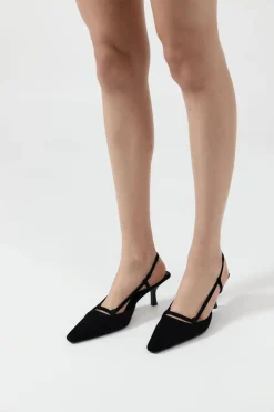 Heels*St. Agni Sling Back Heel - Black