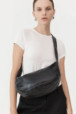 Unisex*St. Agni Soft Crescent Bag - Black