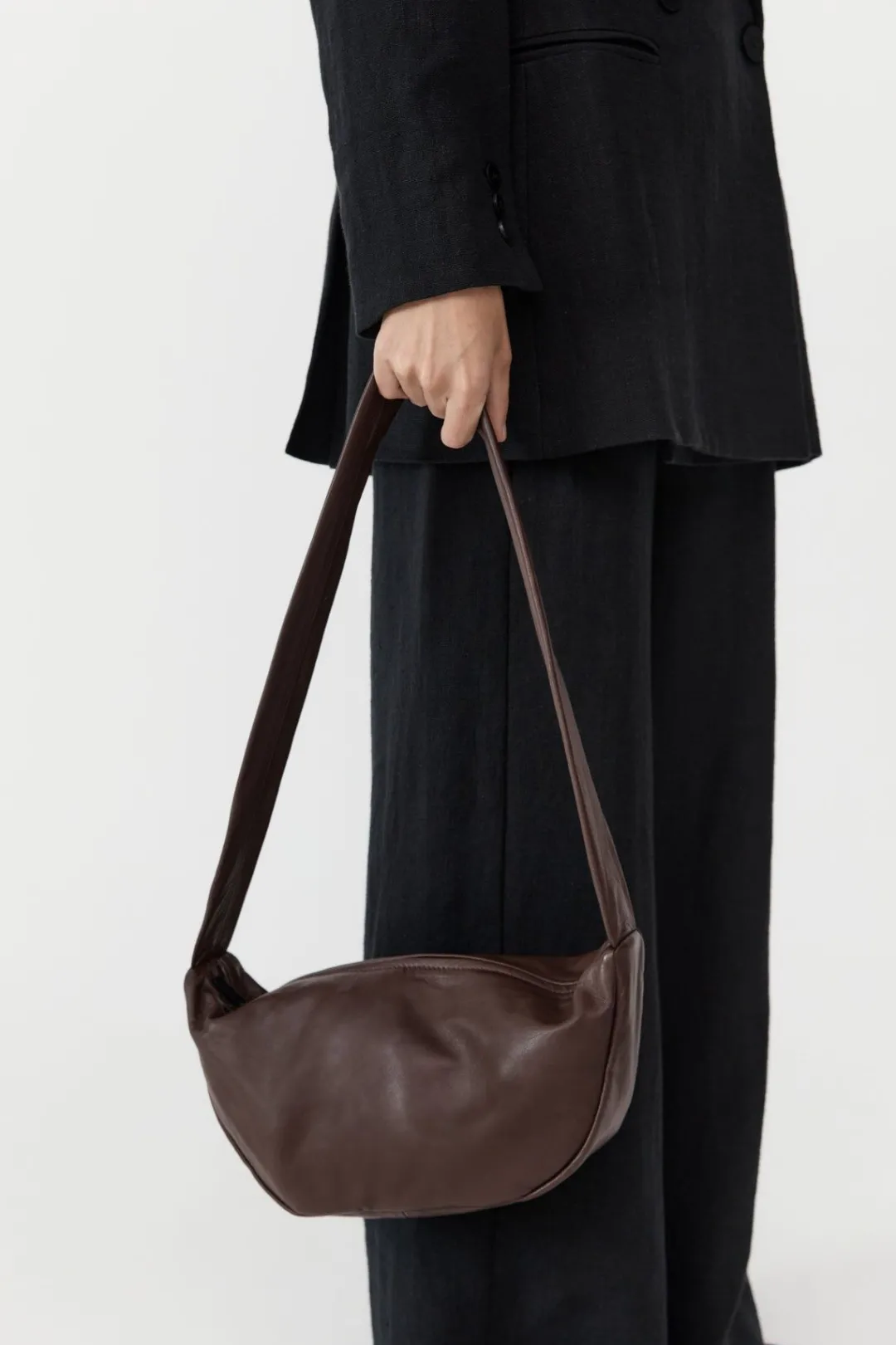 Bags*St. Agni Soft Crescent Bag - Chocolate