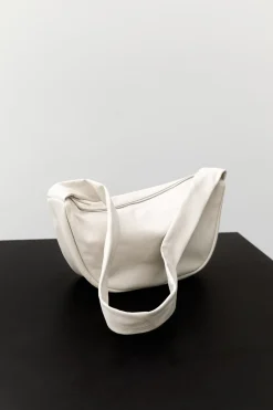 Unisex*St. Agni Soft Crescent Bag - Ecru