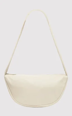 Unisex*St. Agni Soft Crescent Bag - Ecru