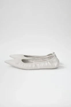 Flats*St. Agni Soft Leather Flat - Cool White