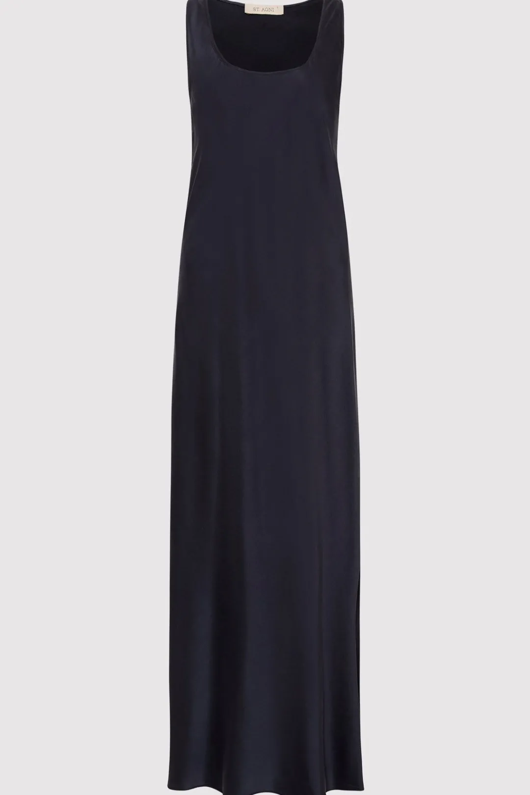 Dresses*St. Agni Soft Silk Bias Tank Dress - Inkwell