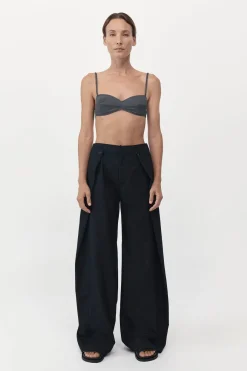 Tops*St. Agni Soft Silk Bralette - Washed Black