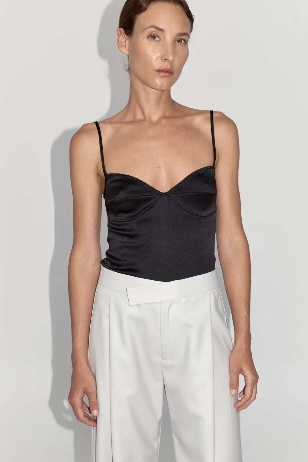 Tops*St. Agni Soft Silk Cami - Washed Black