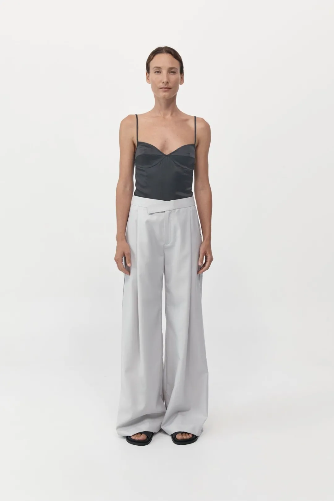 Tops*St. Agni Soft Silk Cami - Washed Black